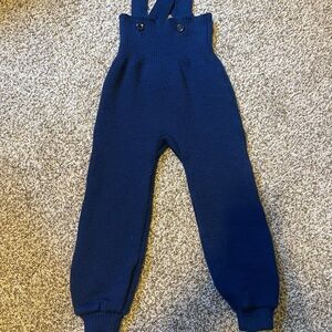 Disana wool Navy Blue Kids Overalls